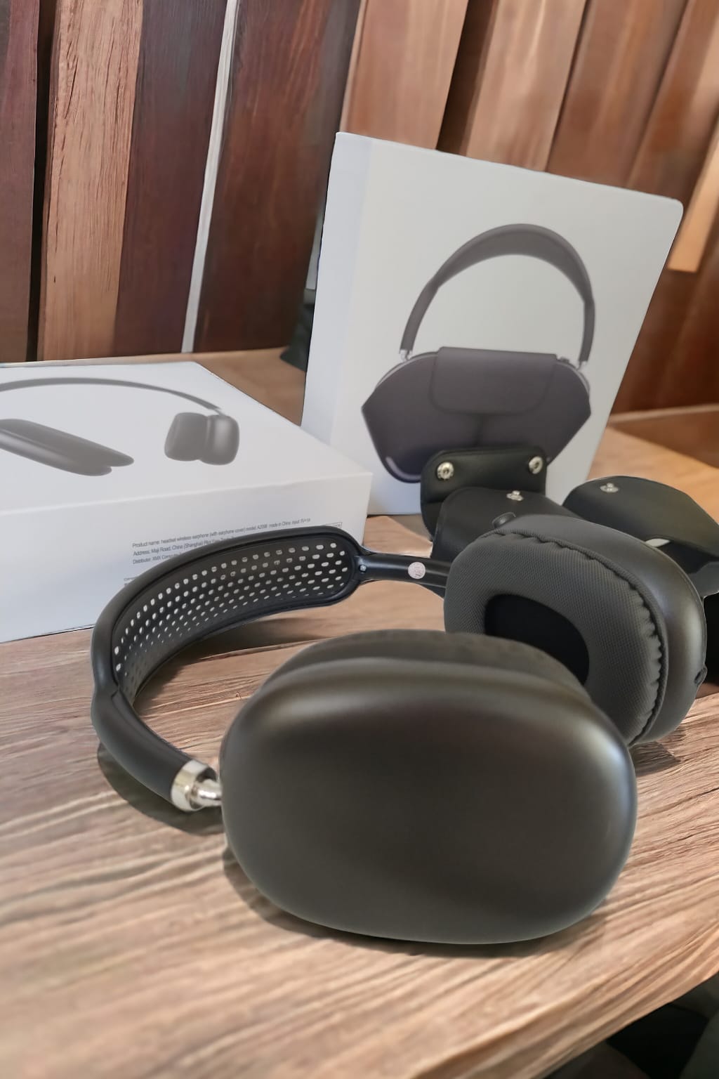 🎧 Audífonos Inalámbricos Estilo Premium – Negro y Gris