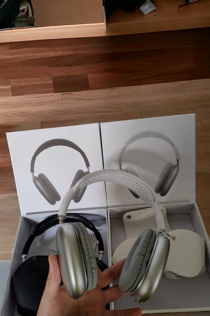 🎧 Audífonos Inalámbricos Estilo Premium – Negro y Gris