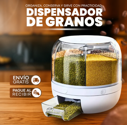 Dispensador Giratorio Para Granos 6p